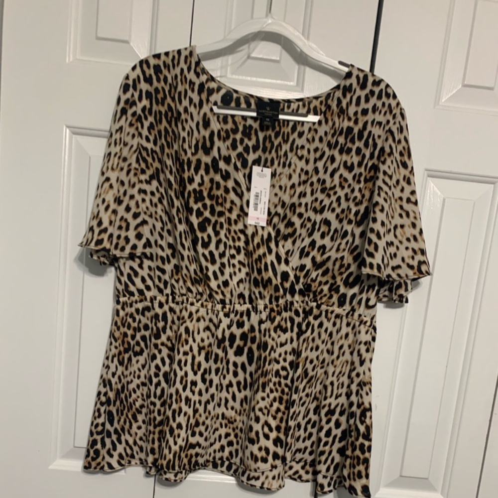 Animal Print Worthington Woman Shirt